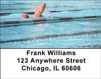 Swimming Address Labels