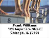 Swimming Address Labels