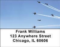 Jet Airplanes Address Labels