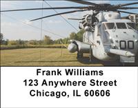 Military Hellicopters Address Labels