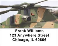Military Hellicopters Address Labels