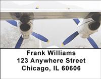 Turboprop Airplanes Address Labels