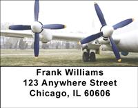 Turboprop Airplanes Address Labels