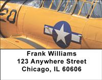 Vintage Fighter Planes Address Labels