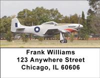 Vintage Fighter Planes Address Labels