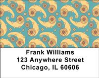 Golden Paisley Address Labels