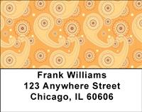 Golden Paisley Address Labels