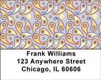 Golden Paisley Address Labels