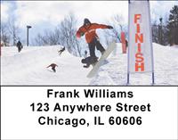 Snowboarding Address Labels