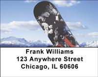 Snowboarding Address Labels
