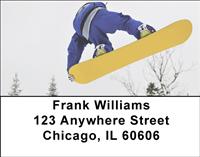 Snowboarding Address Labels