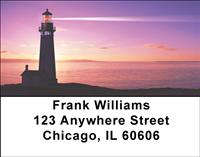 Lighthouses At Night Address Labels