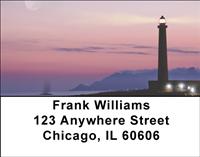 Lighthouses At Night Address Labels
