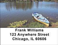Rowboats On The Lake Address Labels