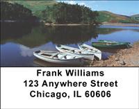 Rowboats On The Lake Address Labels