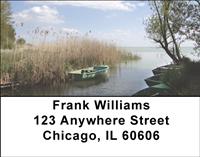 Rowboats On The Lake Address Labels