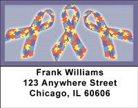 Autism Ribbons Address Labels