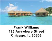 Tropical Bungalows Address Labels