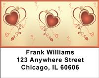 Bold Hearts Address Labels