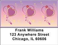 Bold Hearts Address Labels