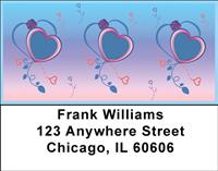 Bold Hearts Address Labels