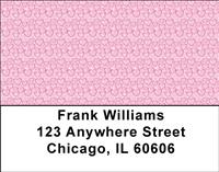 Pink Hearts Address Labels