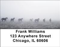 Horses in the Mist Address Labels