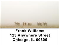 Horses in the Mist Address Labels
