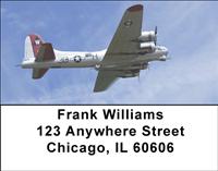 Air Force Classic Planes Address Labels