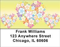 Heart Bouquets Address Labels