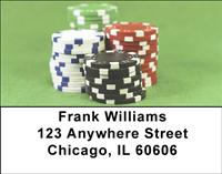 Poker Chips Address Labels