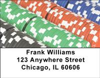 Poker Chips Address Labels