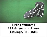 Poker Chips Address Labels