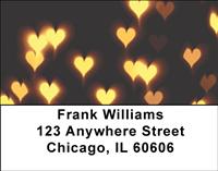Bokeh Hearts Address Labels