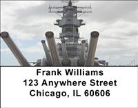 Navy Battleships Address Labels