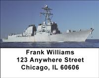 Navy Destroyers Address Labels