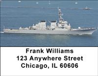Navy Destroyers Address Labels