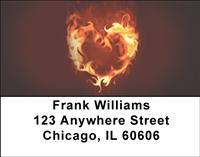 Burning Hearts Address Labels