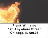 Burning Hearts Address Labels