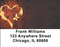 Burning Hearts Address Labels