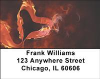 Burning Hearts Address Labels