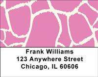 Pink Animal Prints Address Labels