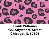 Pink Animal Prints Address Labels
