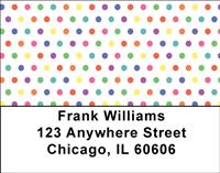 Rainbow Dots Address Labels