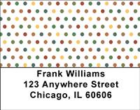 Rainbow Dots Address Labels