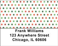 Rainbow Dots Address Labels