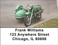 Vintage Sidecar Motorcycles Address Labels