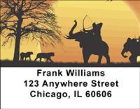 African Hunters Address Labels