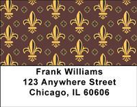 Bold Fleur Di Lis Address Labels
