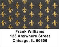 Bold Fleur Di Lis Address Labels